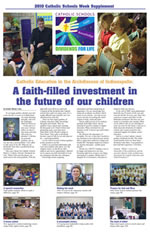 2010 Catholic Schools Week Supplement cover