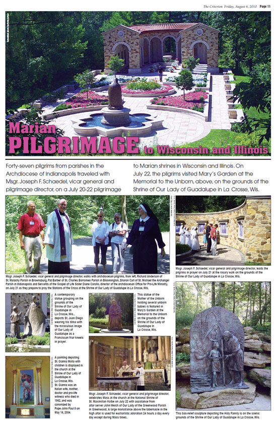 Photos from the Marian Pilgrimage to Wisconsin and Illinois