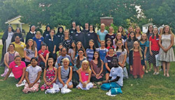 Participants in a Graced Retreat on vocations awareness at All Saints Parish in Dearborn County pose with representatives of communities of women religious in 2016. The Batesville Deanery faith community will host its sixth annual Graced Retreat on Aug. 17. (Submitted photo)