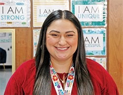 Mia Rojas always strives to celebrate the qualities and gifts of her first-grade students at St. Michael-St. Gabriel Archangels School in Indianapolis. (Photo by John Shaughnessy)